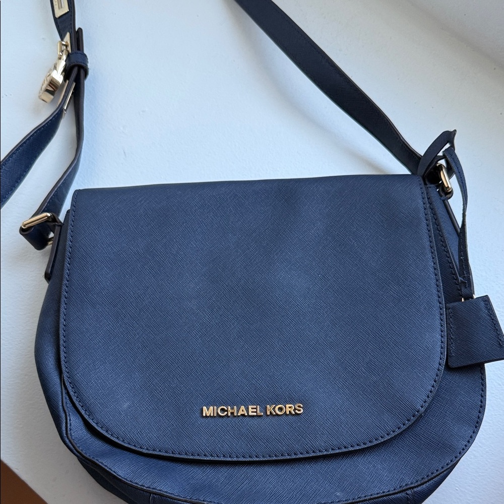 Michael Kors Dark Blue Crossbody Bag